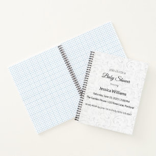 Elegante baby shower aandenken notitieboek