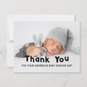 Elegante Baby Shower Bedankt