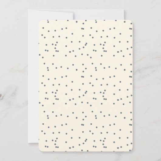 Elegante baby shower botanisch met confetti kaart (Achterkant)