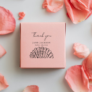 Elegante baby shower met Sint-Jakobsschelp-thema Rubberstempel