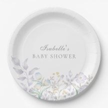 Elegante baby shower met wilde bloemenweide