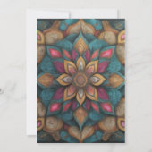 elegante baby shower-uitnodiging kaart (Achterkant)