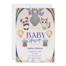 Elegante baby shower uitnodiging | Modern minimali