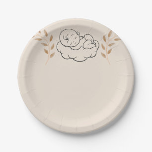 Elegante baby shower uitnodiging moderne Boho stij Papieren Bordje