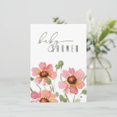 Elegante Baby shower Uitnodiging Sjabloon (Staand voorkant)