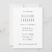 Elegante Baby shower Uitnodiging Sjabloon (Achterkant)