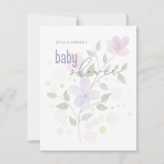 Elegante Baby shower Uitnodiging Sjabloon
