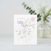 Elegante Baby shower Uitnodiging Sjabloon (Staand voorkant)