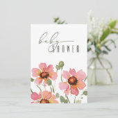 Elegante Baby shower Uitnodiging Sjabloon (Staand voorkant)