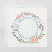 Elegante Baby shower Uitnodiging Sjabloon (Voorkant / Achterkant)