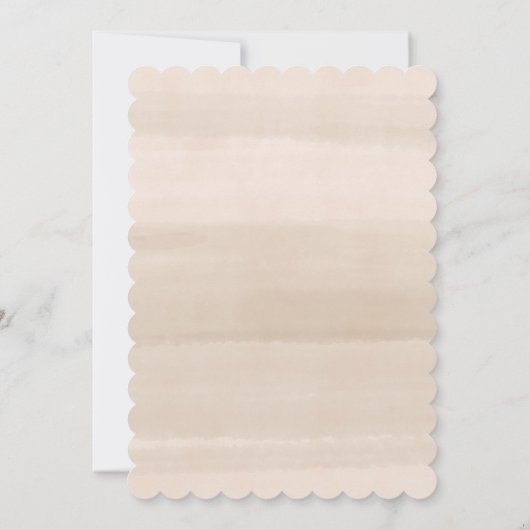 Elegante Baby Sprinkle Terracotta Bloemen Baby Sho Kaart (Achterkant)