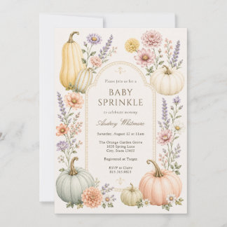Elegante Baby Sprinkle voor de herfst | Wilde bloe Kaart