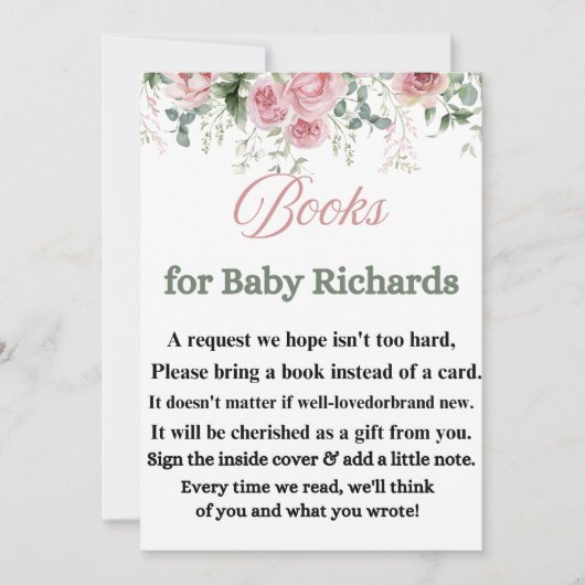 Elegante Baby-viering uitnodigen Kaart (Voorkant)