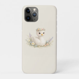 Elegante Baby Zwaan Wildflower Watercolor Briefpap Case-Mate iPhone Case