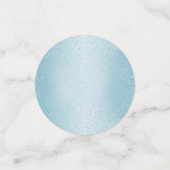 Elegante babyblauwe glitterconfetti confetti (Kleine voorkant)