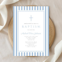 Elegante babyblauwe jongensdoop