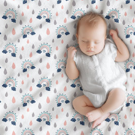 Elegante babydeken Regenboog Boho-kinderkamerlook Fleece Deken