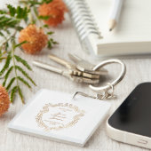 Elegante babydoop sleutelhanger (Voorkant Rechts)
