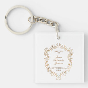 Elegante babydoop sleutelhanger