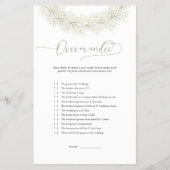 Elegante Baby's Breath Over Or Under Game Flyer (Voorkant)