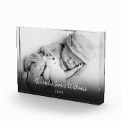 Elegante babyscript-naam aandenken fotoblokken (Rechts)