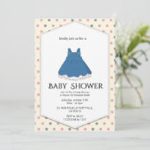 Elegante babyshower uitnodiging (Staand voorkant)