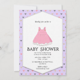 Elegante babyshower uitnodiging
