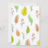 Elegante babyshower uitnodiging met bloemendesign (Achterkant)