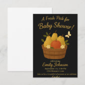 Elegante babyshower uitnodiging template (Voorkant / Achterkant)