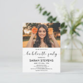 Elegante Bachelorette Party foto uitnodiging (Staand voorkant)