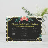 Elegante Bachelorette Party Uitnodiging (Staand voorkant)