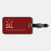 Elegante BagTag voor Golfplayer's Travel Bagagelabel (Achterkant horizontaal)