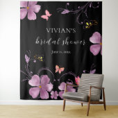 Elegante Baho He Gives Me Butterflies Bruidsjonker Wandkleed (In situ)