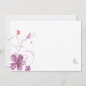 Elegante Baho Hij bezorgt me Vlinders Bruid Bedankkaart (Achterkant)