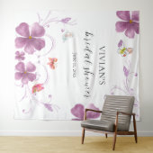 Elegante Baho Hij Geeft Me Vlinders Bruiloft Feest Wandkleed (In Situ (horizontaal))