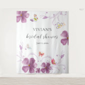 Elegante Baho Hij Geeft Me Vlinders Bruiloft Feest Wandkleed (Voorkant)