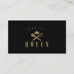 Elegante Baking Queen Bakers Whisky & Spoon Crown Visitekaartje