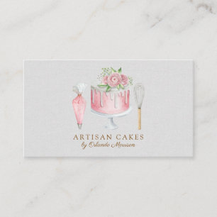 Elegante Bakkerij Cake Visitekaartje