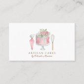 Elegante Bakkerij Cake Visitekaartje (Voorkant)