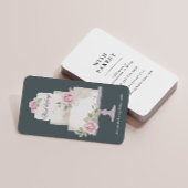 Elegante Bakkerij Drie Tier Cake Verticaal Visitekaartje