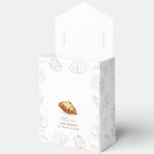 Elegante bakkerij gebak in de oven Baby shower Bedankdoosjes (Open)