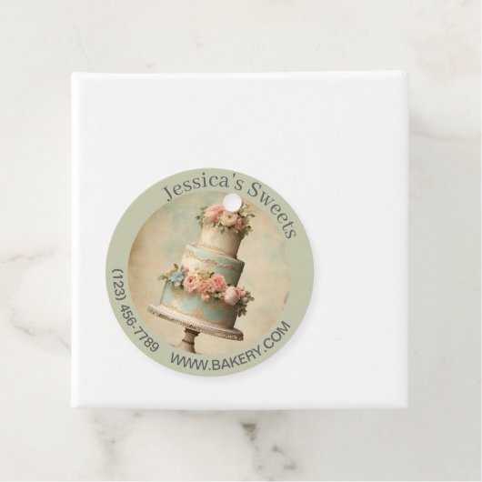 Elegante Bakkerij voor Nagerechten Banketbakker Ca Bedankjes Labels (In situ)