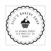 Elegante bakkerij winkel zakelijk adres rubber ste rubberstempel (Afrduk)