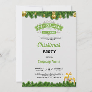 Elegante ballen voor Kerstfeest van het bedrijf Kaart