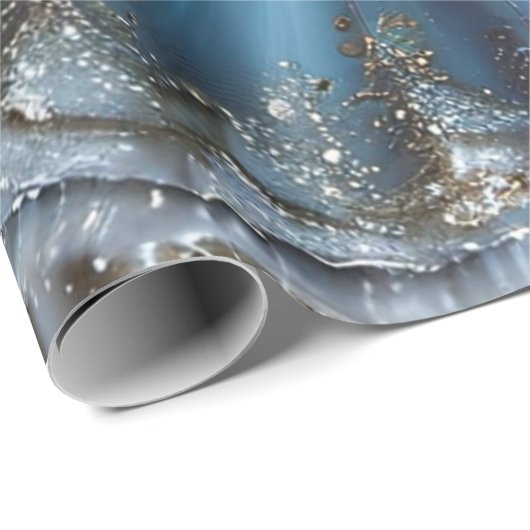 Elegante Ballerina Design Verjaardag Gift Wrap Pap Cadeaupapier (Rol Hoek)