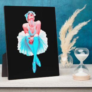 Elegante Ballerina Kunst aan de Muur – Sierlijke B Fotoplaat