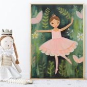 Elegante Ballerina Kwekerij Wall Art Poster