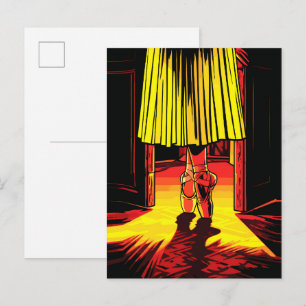 Elegante Ballerina Puntenschoenen Gele Tutu Drama Briefkaart