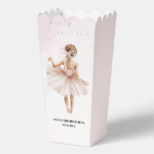Elegante ballerina roze verjaardag bedankdoosjes (Voorkant)