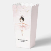 Elegante ballerina roze verjaardag bedankdoosjes (Voorkant)